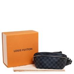 Pre Owned Louis Vuitton Damier Graphite Canvas and Leather Bumbag