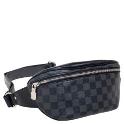Pre Owned Louis Vuitton Damier Graphite Canvas and Leather Bumbag