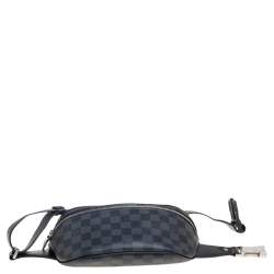 Pre Owned Louis Vuitton Damier Graphite Canvas and Leather Bumbag