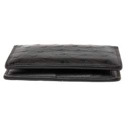 مملوكة مسبقًا Louis Vuitton Grey Ostrich Pocket Organizer