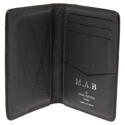 مملوكة مسبقًا Louis Vuitton Grey Ostrich Pocket Organizer