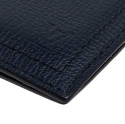مملوكة مسبقًا Louis Vuitton Navy Blue Leather Pocket Organizer 