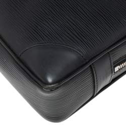 Pre Owned حقيبة مستندات للسفر لوي فيتون بورت جلد إيبي أسود