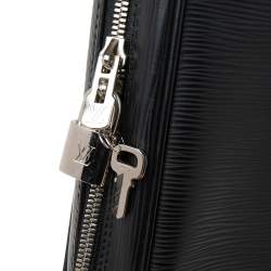 Pre Owned حقيبة مستندات للسفر لوي فيتون بورت جلد إيبي أسود