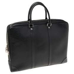 Pre Owned حقيبة مستندات للسفر لوي فيتون بورت جلد إيبي أسود