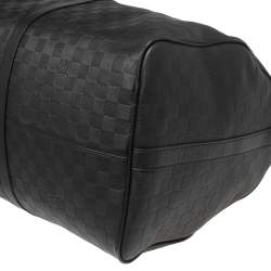 Pre Owned Louis Vuitton Damier Infini Leather Keepall Bandouliere 55 Bag