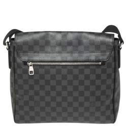 مملوكة مسبقًا حقيبة لوي فيتون ديستريكت كانفاس غرافيت دامييه MM