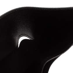 Pre Owned محفظة لوي فيتون كومباكت طية ثنائية جلد تياجا سوداء 