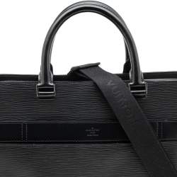 مملوكة مسبقًا Louis Vuitton Black Epi Leather Bassano MM Bag