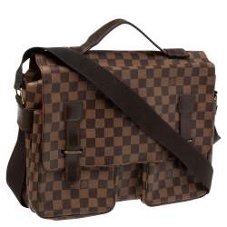 Pre Owned Louis Vuitton Damier Ebene Canvas Broadway Messenger Bag