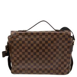 Pre Owned Louis Vuitton Damier Ebene Canvas Broadway Messenger Bag