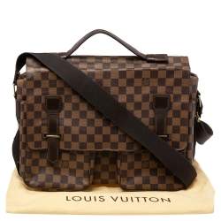 Pre Owned Louis Vuitton Damier Ebene Canvas Broadway Messenger Bag