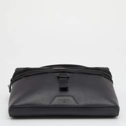 Pre Owned حقيبة لوي فيتون جلد أسود ومونوغرام إكليبس جليس إصدار محدود PM