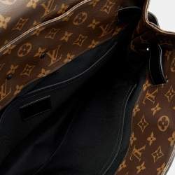 Pre Owned حقيبة لوي فيتون سولار راي ستيمار كانفاس مونوغرامي وجلد أسود PM 