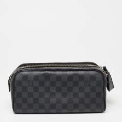 Pre Owned Louis Vuitton Damier Graphite Canvas Dopp Kit Toilet Pouch