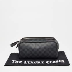 Pre Owned Louis Vuitton Damier Graphite Canvas Dopp Kit Toilet Pouch
