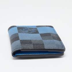 Pre Owned Louis Vuitton Blue Damier Graphite Giant Canvas Pocket Organiser