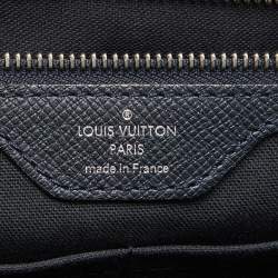 Pre Owned حقيبة مستندات لوي فيتون فاسيلي جلد تايغا أزرق كحلي  PM