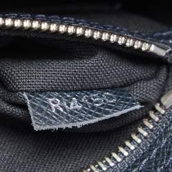 Pre Owned حقيبة مستندات لوي فيتون فاسيلي جلد تايغا أزرق كحلي  PM