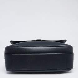 Pre Owned حقيبة مستندات لوي فيتون فاسيلي جلد تايغا أزرق كحلي  PM