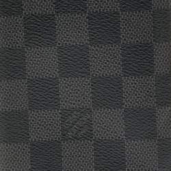 Pre Owned Louis Vuitton Black Damier Graphite Canvas Brazza Wallet