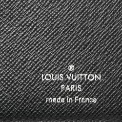 Pre Owned Louis Vuitton Black Damier Graphite Canvas Brazza Wallet