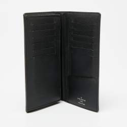 Pre Owned Louis Vuitton Black Damier Graphite Canvas Brazza Wallet