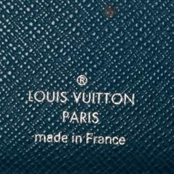 Pre Owned Louis Vuitton Cyan Epi Leather Multiple Wallet