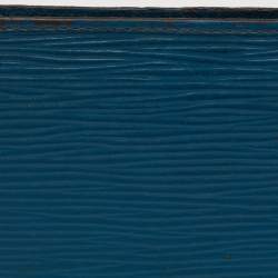 Pre Owned Louis Vuitton Cyan Epi Leather Multiple Wallet
