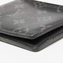 Pre Owned Louis Vuitton Monogram Eclipse Canvas Multiple Wallet