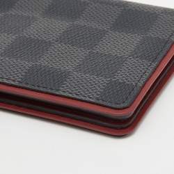 Pre Owned Louis Vuitton Bordeaux Damier Graphite Canvas Pocket Organizer