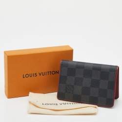 Pre Owned Louis Vuitton Bordeaux Damier Graphite Canvas Pocket Organizer