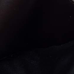 Pre Owned Louis Vuitton Dark Brown Leather Monogram Embossed Bifold Wallet 