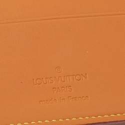 Pre Owned Louis Vuitton Orange Nomade Leather Marco Wallet