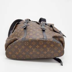 مملوكة مسبقًا حقيبة ظهر لوي فيتون كريستوفر كانفاس ماكاسر مونوغرامي MM