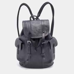 LOUIS VUITTON M50159 Epi Christopher PM Backpack-Bag Epi Leather  Black/SilverHW