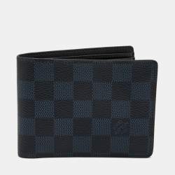 Pre Owned Louis Vuitton Damier Cobalt Canvas Multiple Bifold Wallet