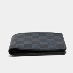 Pre Owned Louis Vuitton Damier Cobalt Canvas Multiple Bifold Wallet