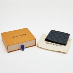 Pre Owned Louis Vuitton Damier Cobalt Canvas Multiple Bifold Wallet