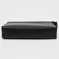 Pre Owned Louis Vuitton Black Taiga Leather Voyage Pochette 