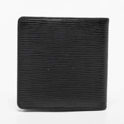 Pre Owned Louis Vuitton Black Epi Leather Bifold Wallet