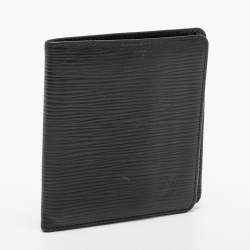 Pre Owned Louis Vuitton Black Epi Leather Bifold Wallet