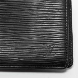 Pre Owned Louis Vuitton Black Epi Leather Bifold Wallet