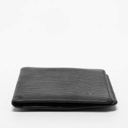 Pre Owned Louis Vuitton Black Epi Leather Bifold Wallet