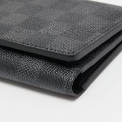 Pre Owned Louis Vuitton Damier Graphite Canvas Trifold Wallet