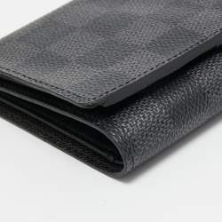 Pre Owned Louis Vuitton Damier Graphite Canvas Trifold Wallet