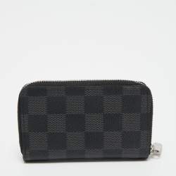 مملوكة مسبقًا Louis Vuitton Damier Graphite Canvas Vertical Zippy Coin Purse
