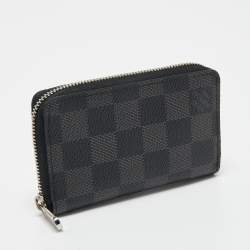 مملوكة مسبقًا Louis Vuitton Damier Graphite Canvas Vertical Zippy Coin Purse