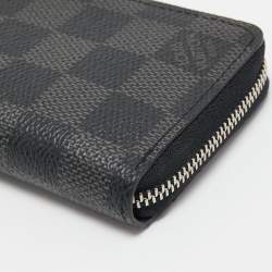 مملوكة مسبقًا Louis Vuitton Damier Graphite Canvas Vertical Zippy Coin Purse