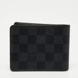 Pre Owned Louis Vuitton Damier Graphite Canvas Slender Wallet